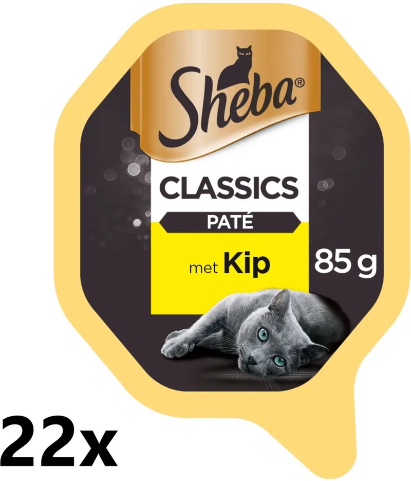22x Sheba - Classic Paté Kip - Kattenvoer Natvoer - 85 g de Sheba – photo produit