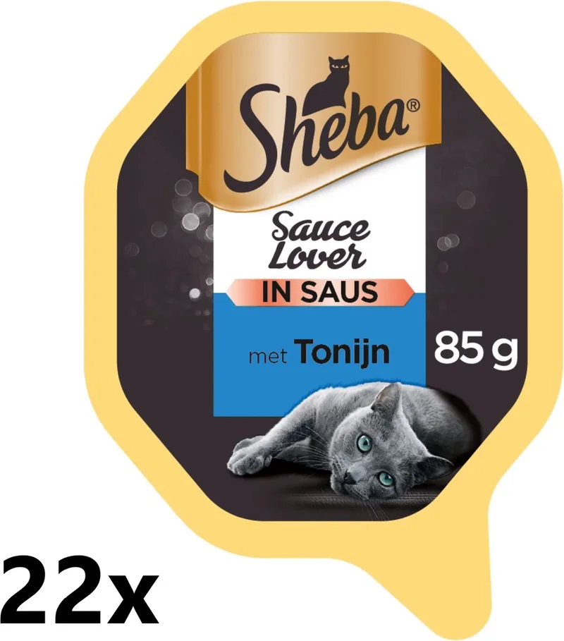 22x Sheba - Sauce Lover Tonijn in Saus - Kattenvoer Natvoer - 85 g de Sheba – photo produit