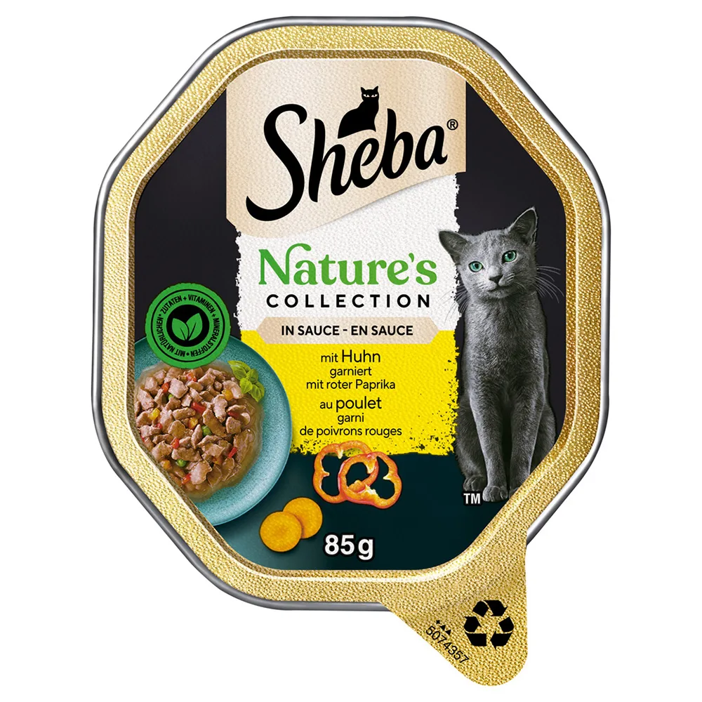 22x85g Kip in Saus Nature's Collection Sheba Kattenvoer van Sheba – productfoto
