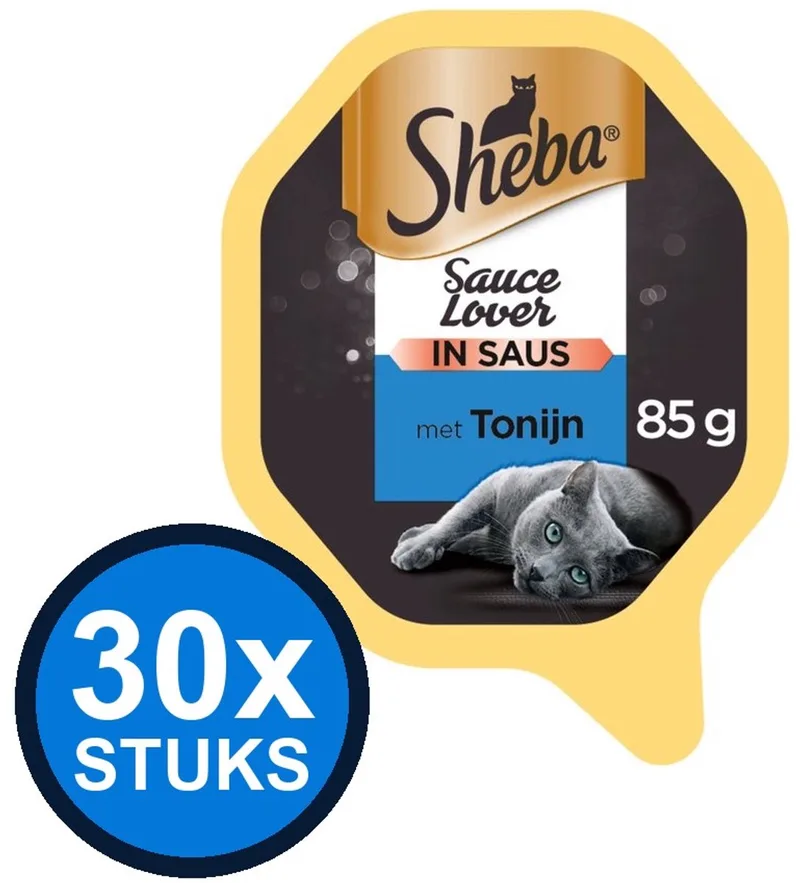 30x Sheba - Sauce Lover Tonijn in Saus - Kattenvoer Natvoer - 85 g von Sheba – Produktfoto