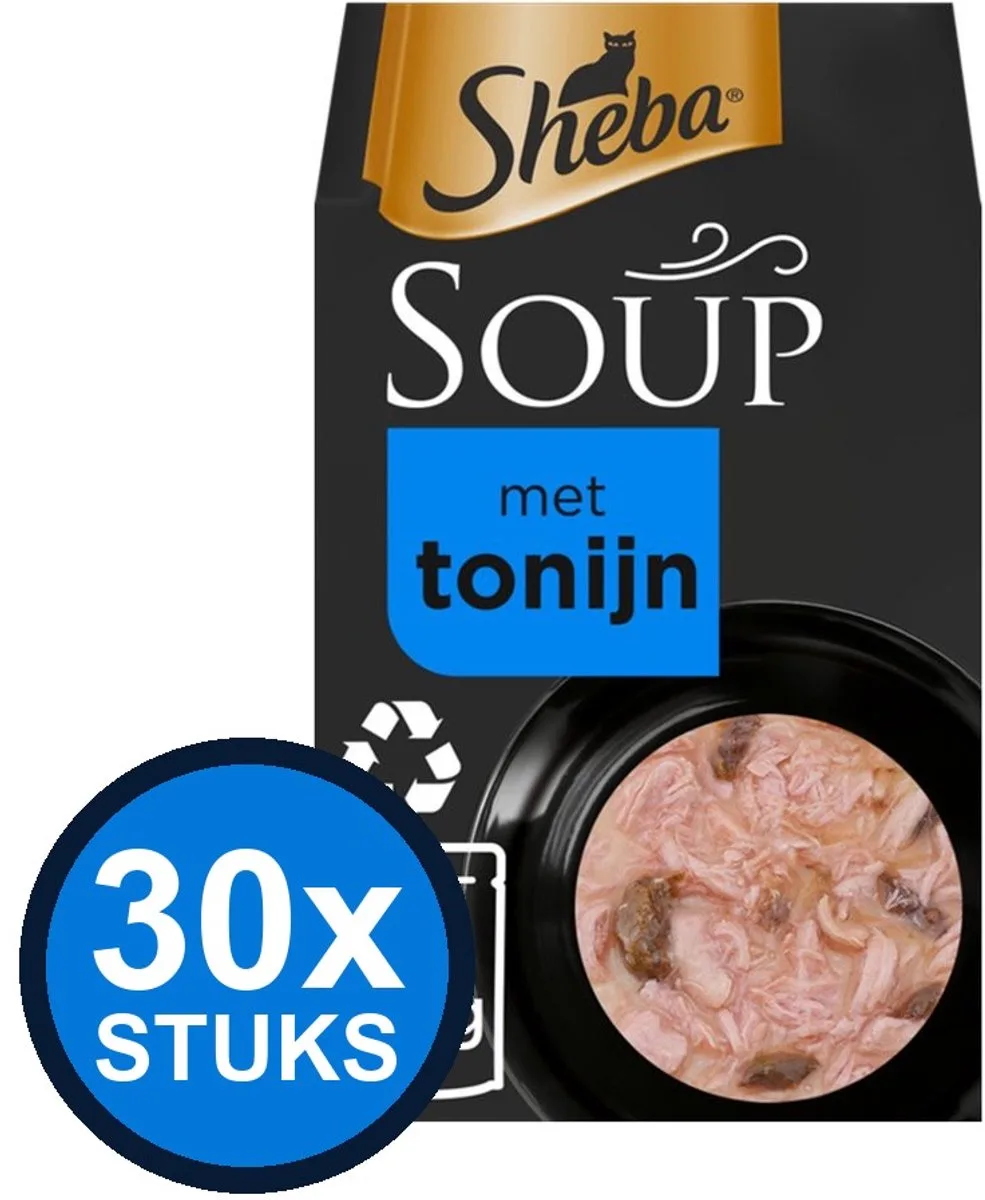 30x Sheba - Soup Tonijn Multipack - Kattensoep - 4x40g van Sheba – productfoto