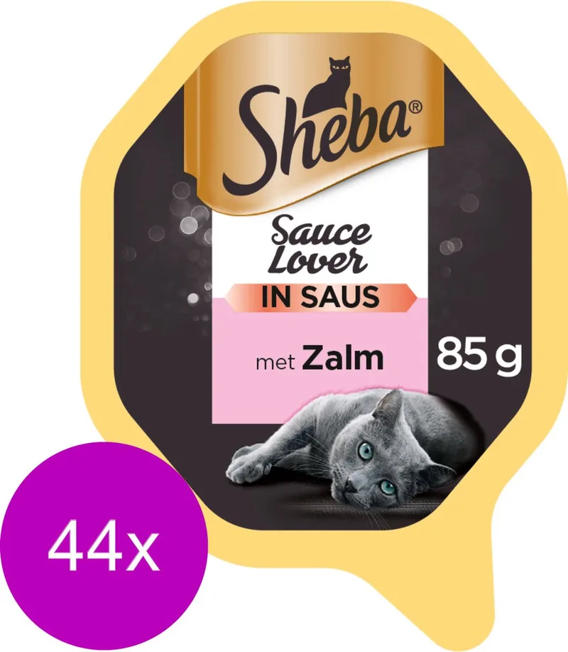 Alu Lovers 85 g - Kattenvoer - 44 x Zalm de Sheba – photo produit