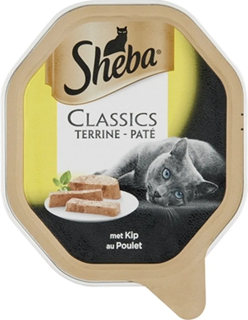 Classic Paté Katten Natvoer - Kip - 22 x 85 gram by Sheba – product photo