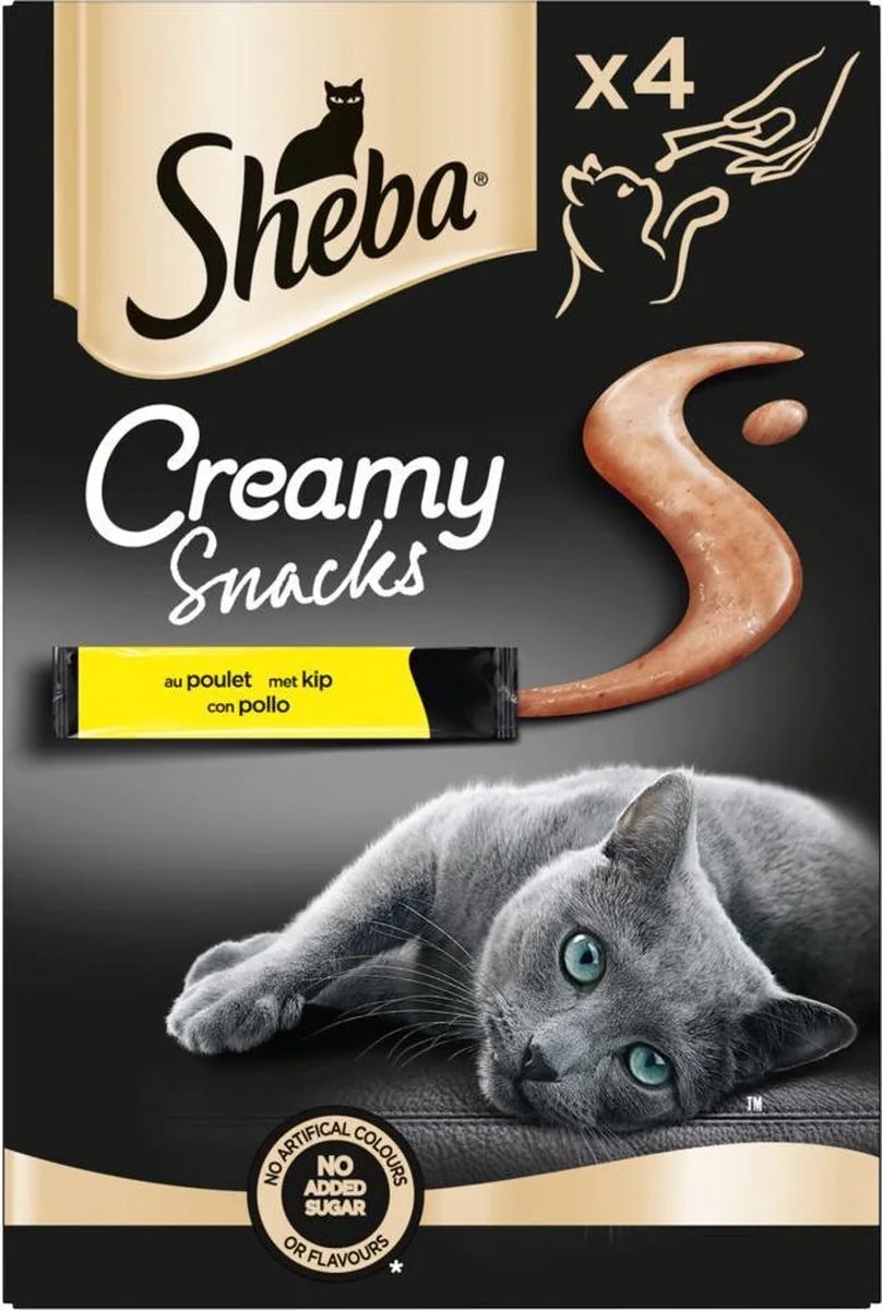 creamy snacks KIP 5x 4stuks by Sheba – product photo