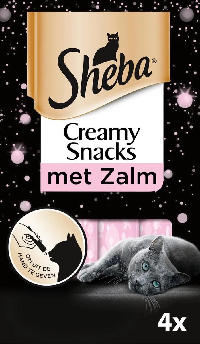 Creamy Snacks Zalm Multipack 4 x 12 gr by Sheba – product photo