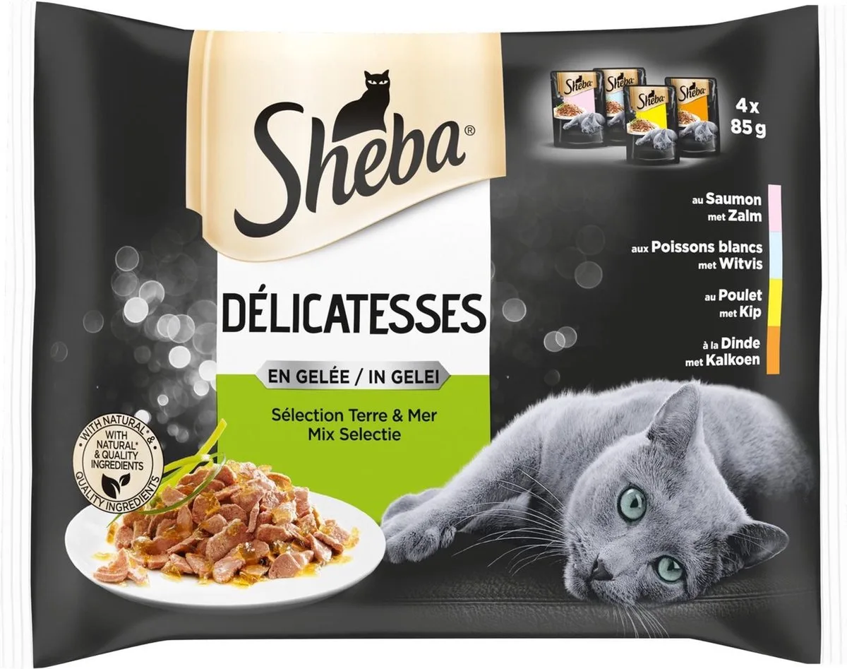 Delicatesse Selectie Van De Chef Gelei Multipack 340 gr de Sheba – photo produit