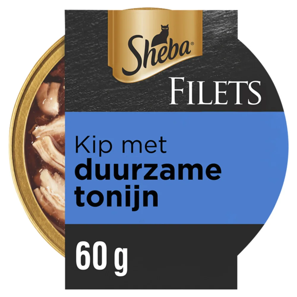 Filets Kattenvoer Natvoer Tonijn & Kip in Saus 60 gr van Sheba – productfoto