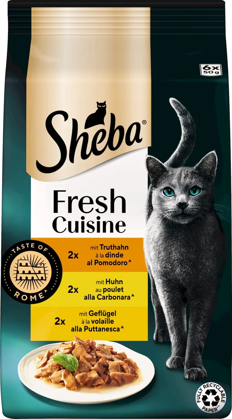 Fresh Cuisine Taste of Rome 6x50g - 300 g von Sheba – Produktfoto