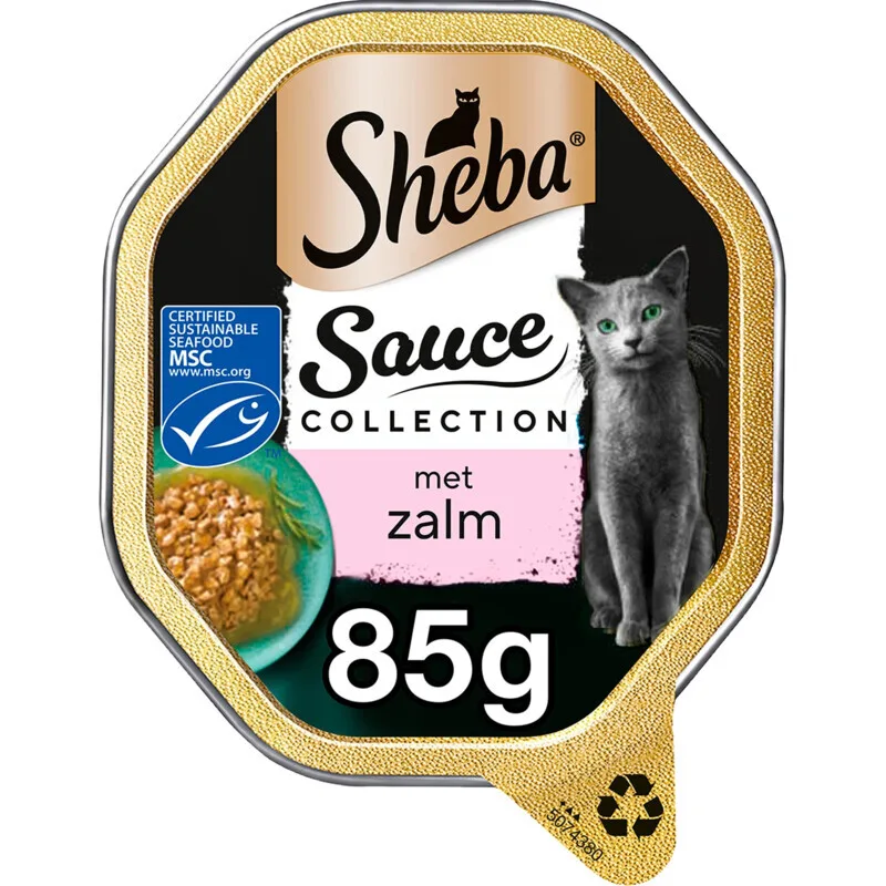 kattenvoer alu zalm 85 g de Sheba – photo produit
