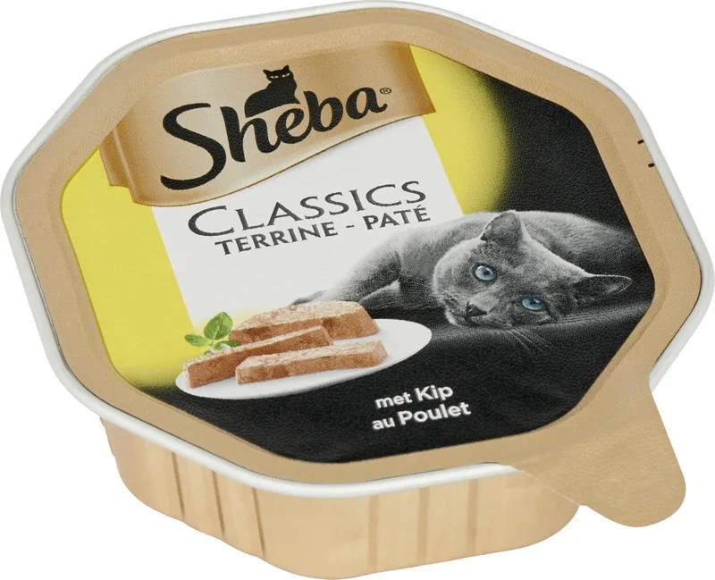 Kattenvoer -Classics Paté - Kip - Adult - 22 x 85 gr de Sheba – photo produit