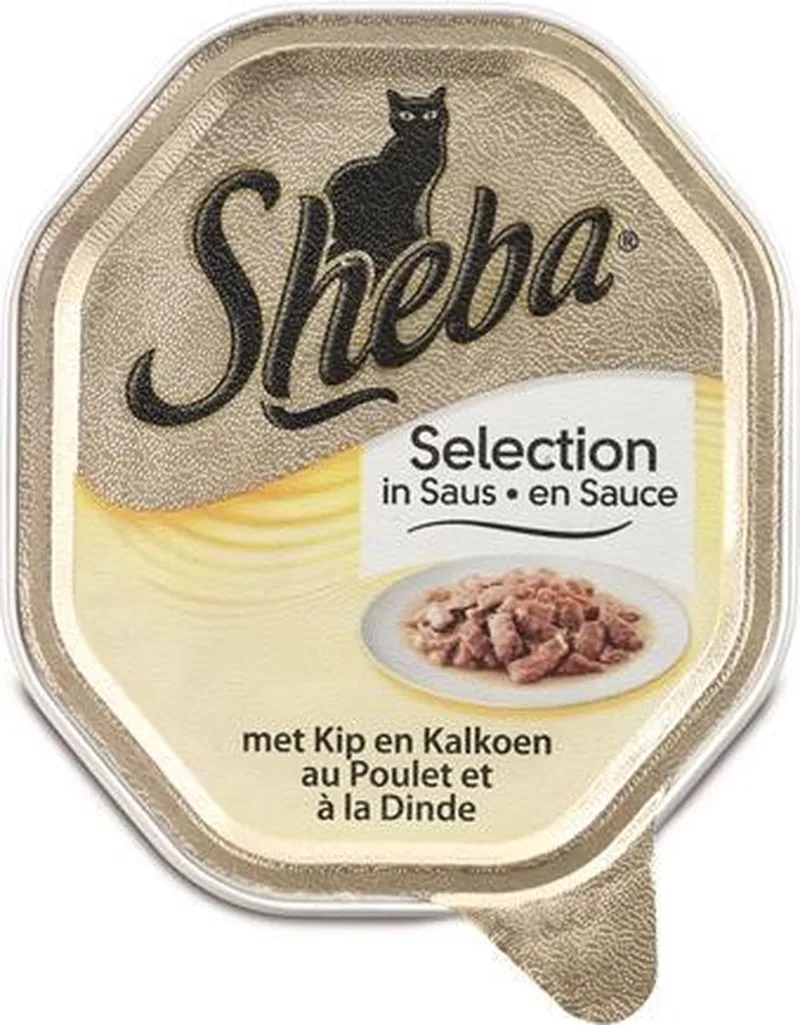 Kattenvoer - Mini Filets -Kip en Kalkoen - Adult - 22 x 85 gram by Sheba – product photo