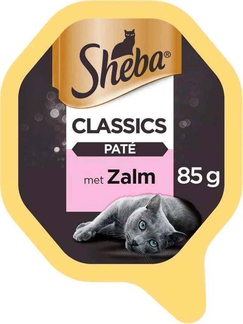 Kattenvoer Sheba Alu Classic Zalm 22 x 85G de Sheba – photo produit