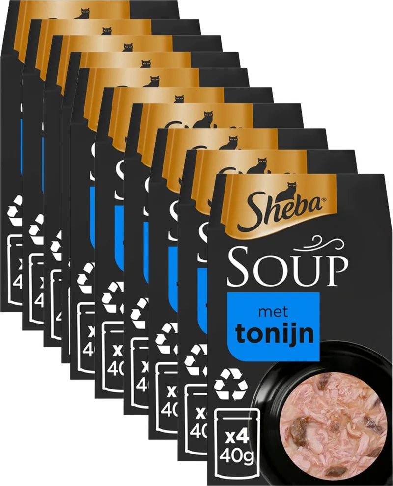 Kattenvoer - Soep Natvoer - Tonijn - 40x40g von Sheba – Produktfoto