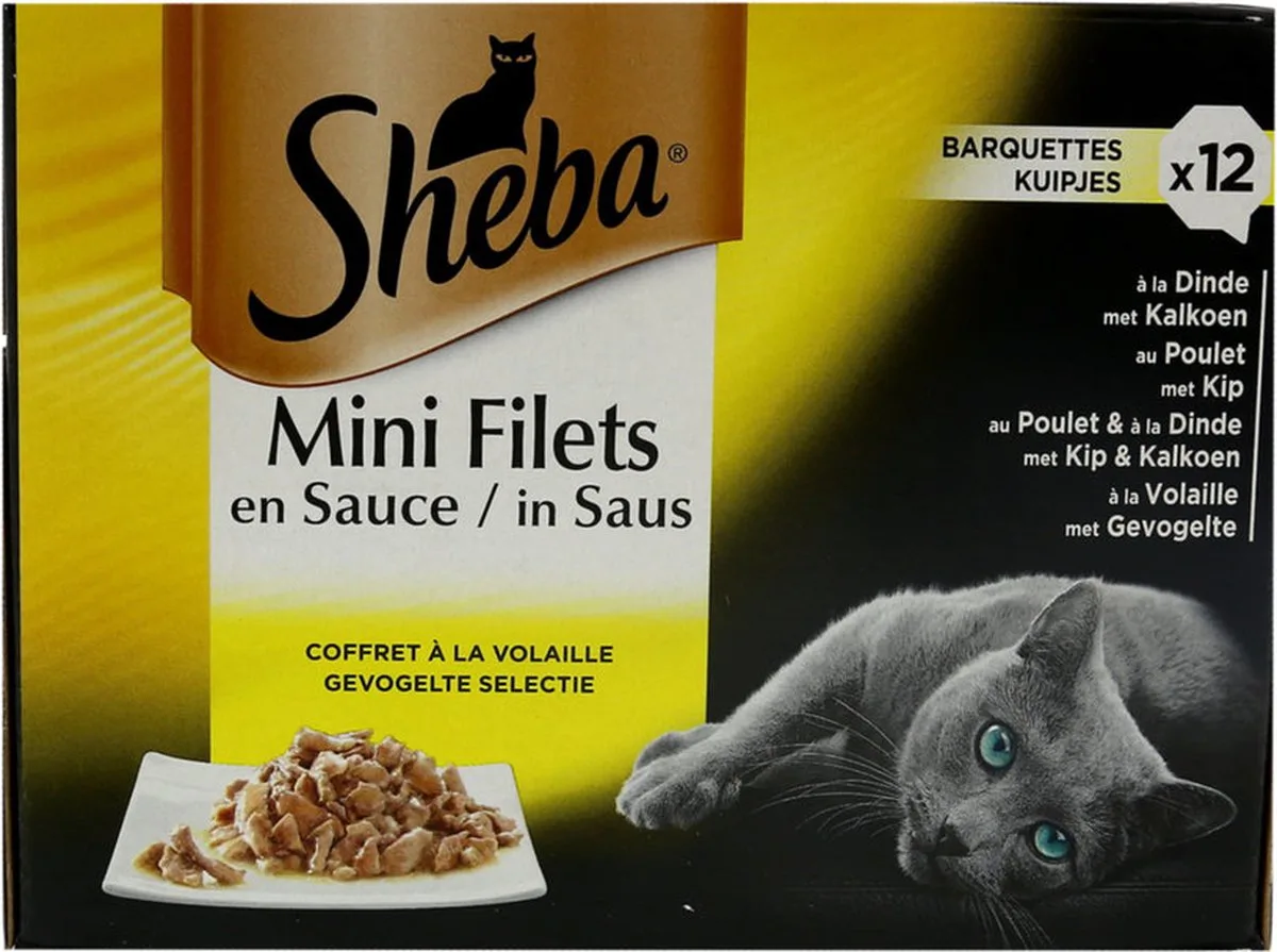 Mini Filets Gevogelte selectie in saus - 12x85g de Sheba – photo produit