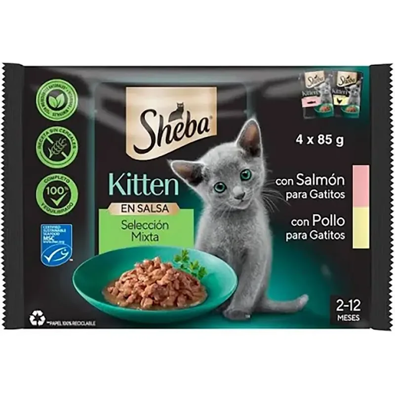 Pouch Mix Natvoer Voor Katten 13x4x85g by Sheba – product photo