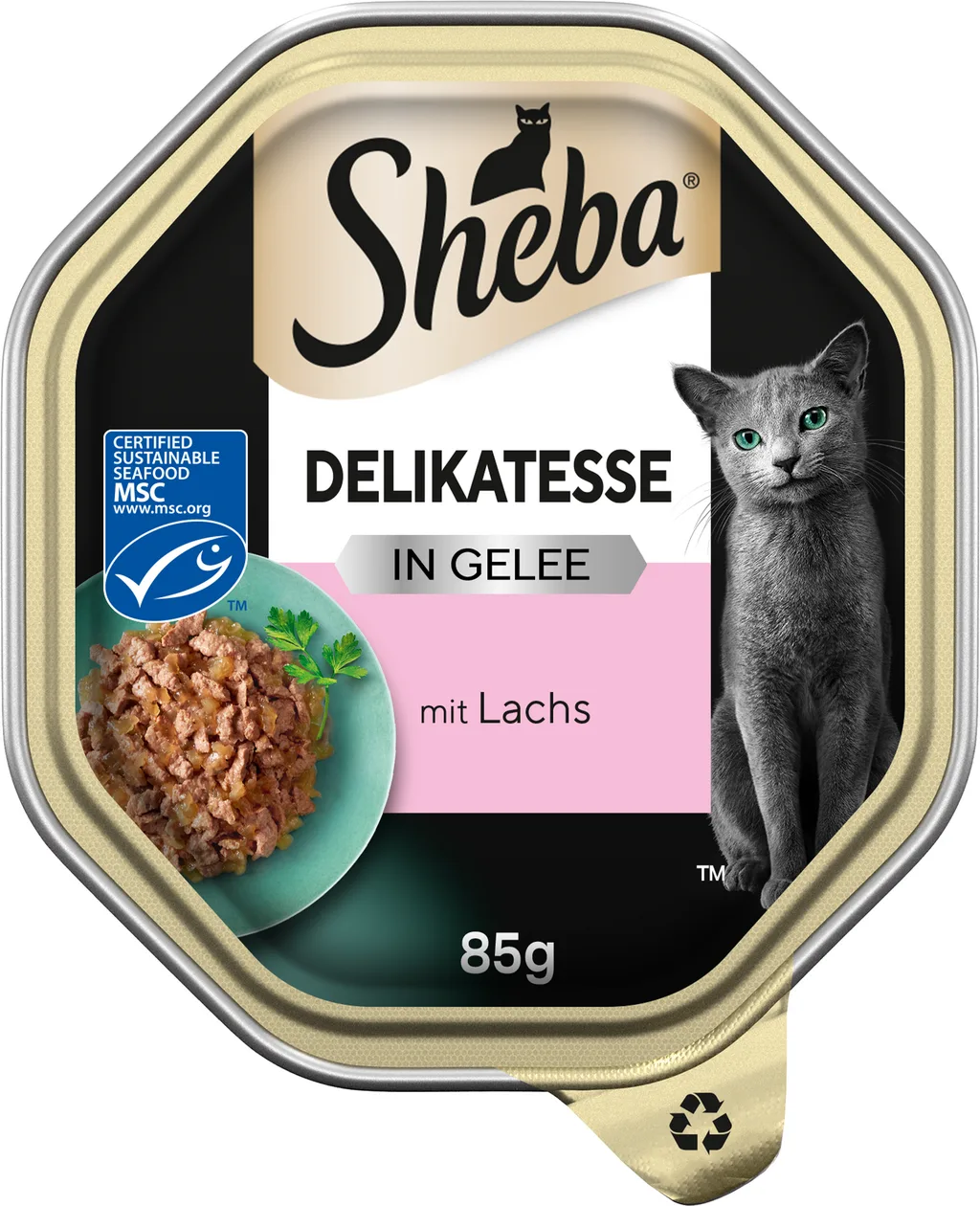 Schale Delikatesse in Gelee mit Lachs - 85 g by Sheba – product photo