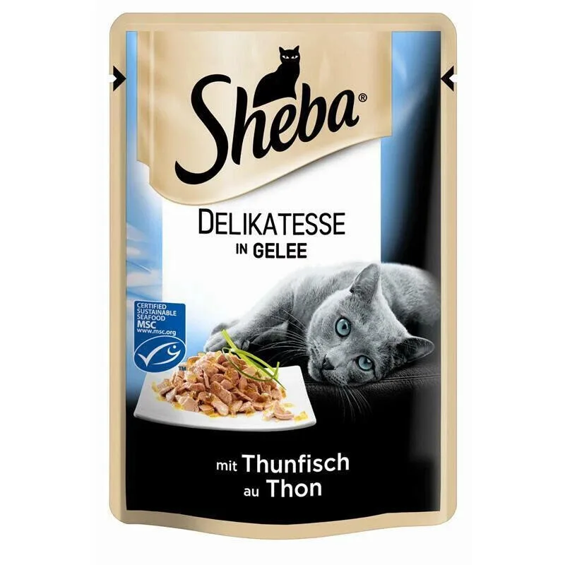 Selection Katzenfutter, Huhn und Rind in Soße (1 x 85g) von Sheba – Produktfoto