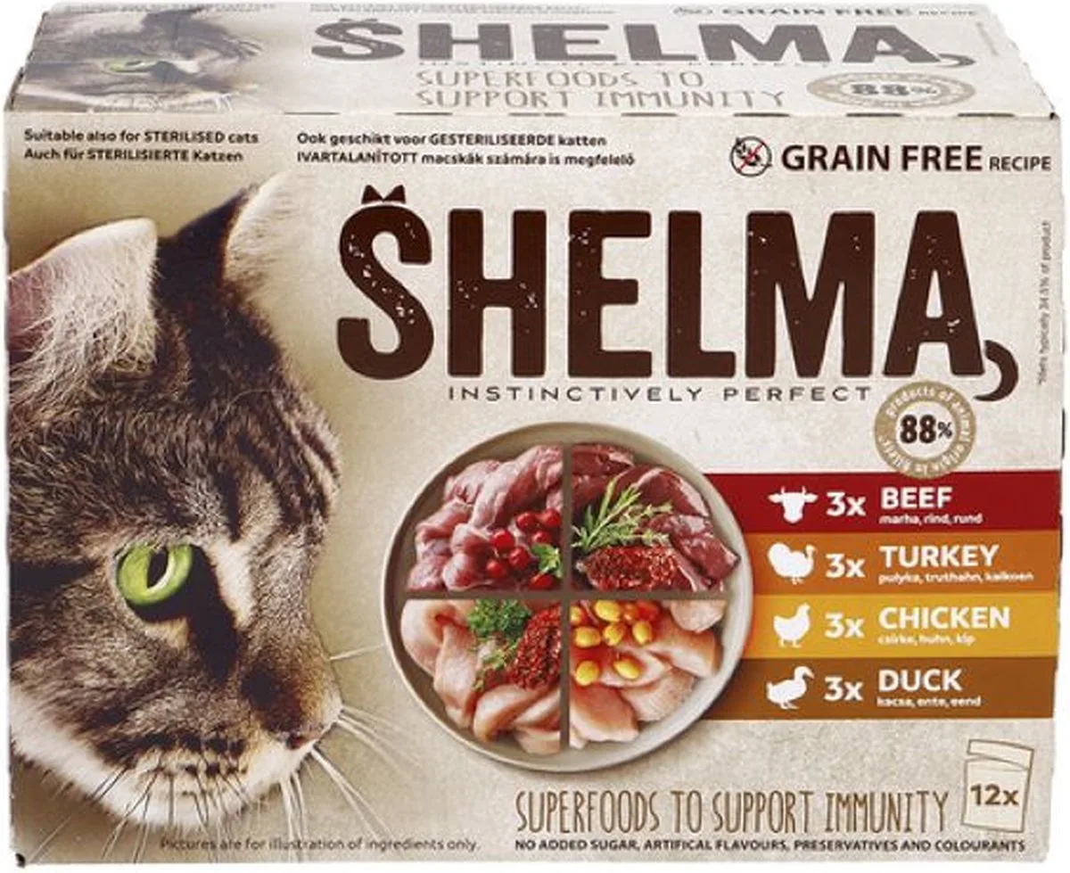 2x SHELMA Vlees in Saus 12x85g by Shelma – product photo