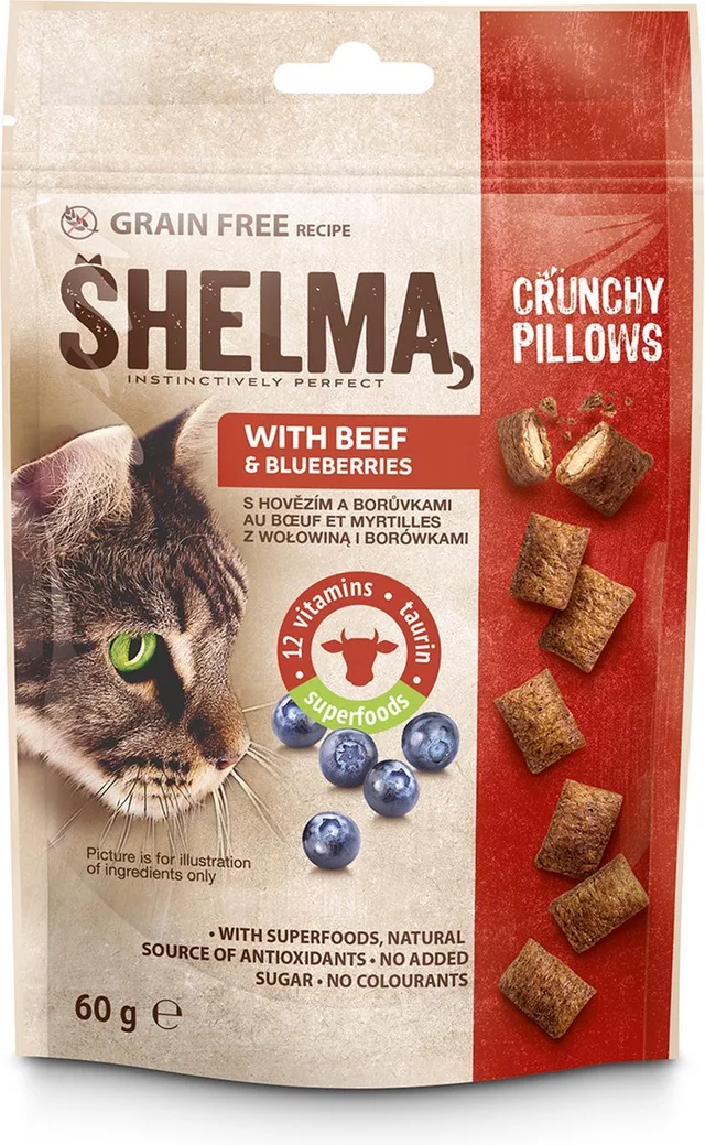 Premium Kattensnack - met Rund en Bosbessen - 5 x 60 g