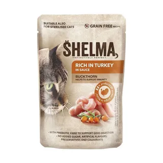 Riche En Poulet Dinde Bœuf Et Canard 4x85g Nourriture Humide Pour Chats de Shelma – photo produit 5 sur 6