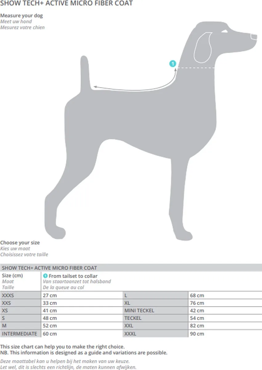 Active Microvezel Hondenbadjas met klittenband - Maat XXXS - Badjas voor honden van Show Tech in Roze – productfoto