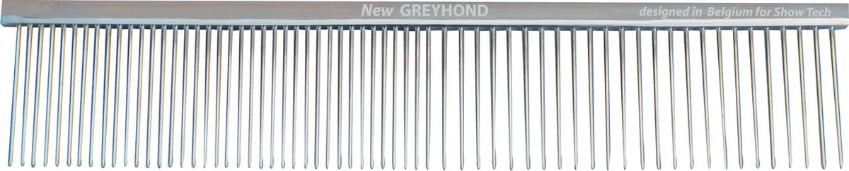Greyhond Kam - 19 cm - Hondenkam by Show Tech in Grey – product photo
