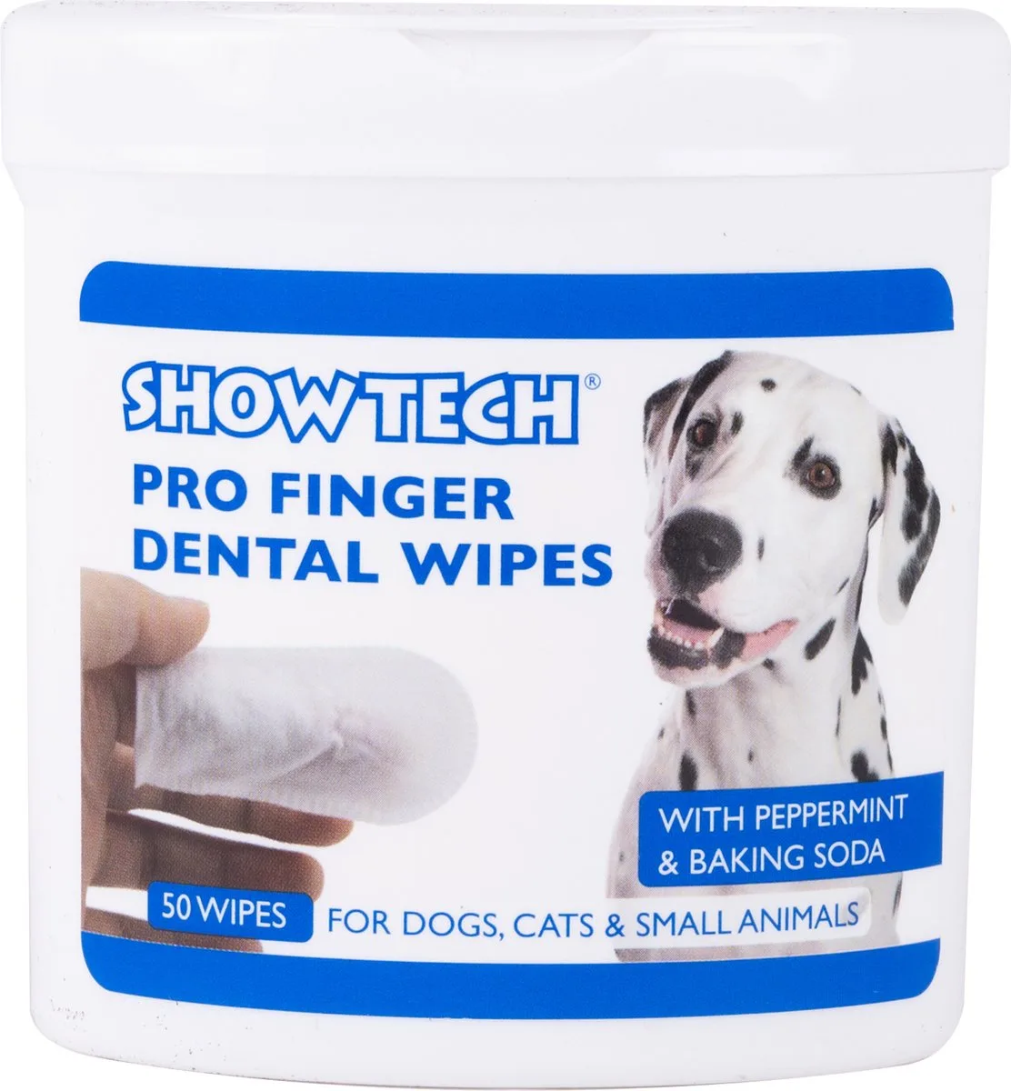 Pro Finger Dental Wipes - Wegwerp - Vinger Tandenborstel - 50 stuks - Honden Tandenborstel de Show Tech – photo produit
