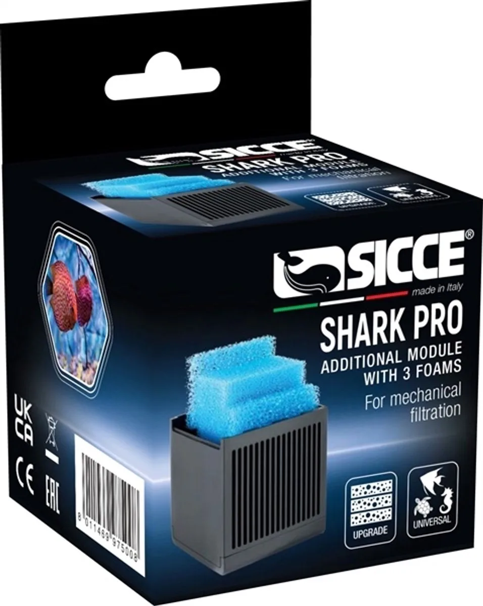Shark Pro Module Met 3 Stuks Foam van Sicce – productfoto
