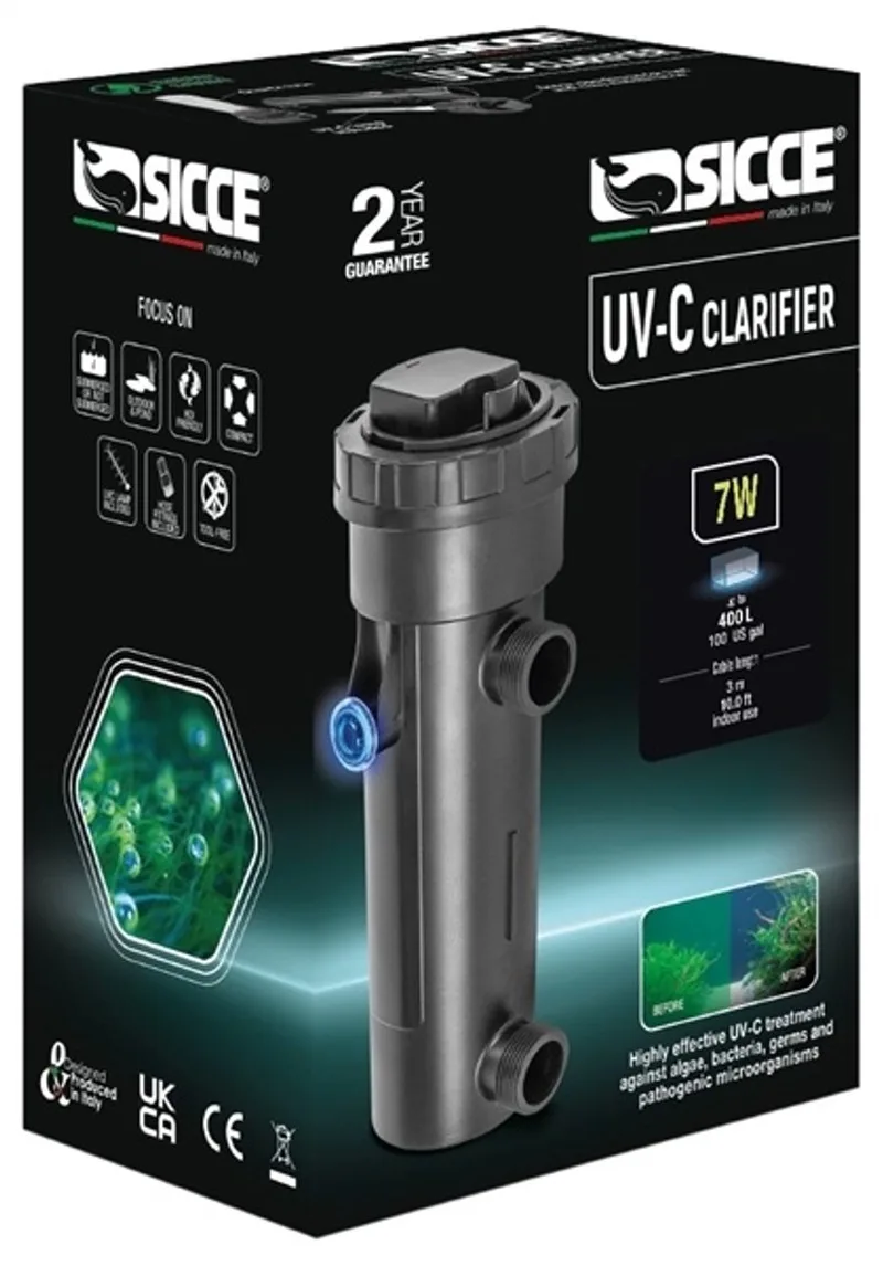 Uv-C Clarifier 7W de Sicce en Noir – photo produit