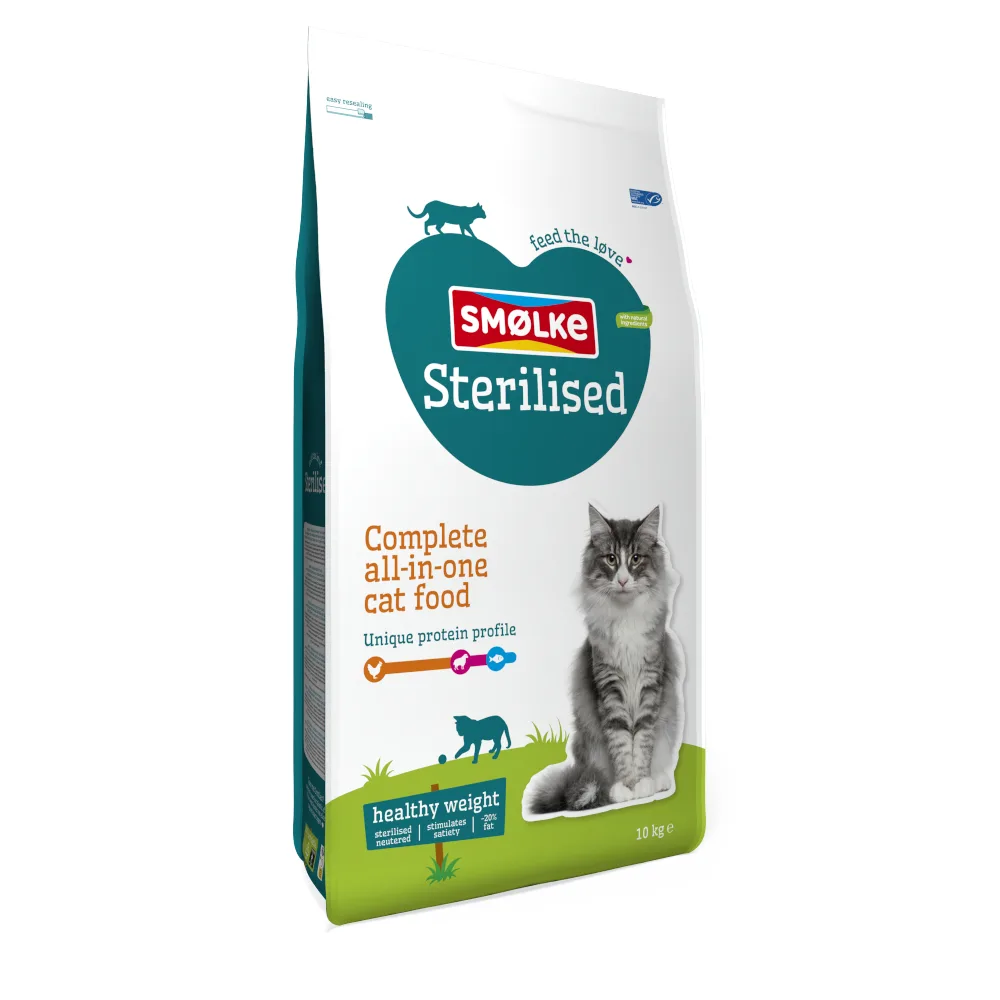 10kg Smolke Sterilised Weight Control Kattenvoer by Smølke – product photo