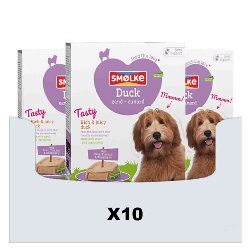 10x Smolke Hondenvoer Vers Gestoomd Eend 395 gr van Smølke – productfoto
