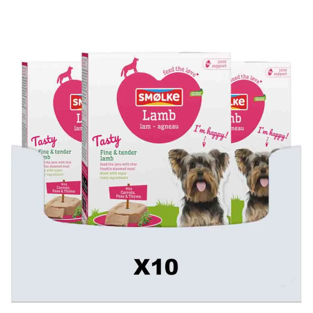 10x Smolke Hondenvoer Vers Gestoomd Lam 395 gr by Smølke – product photo
