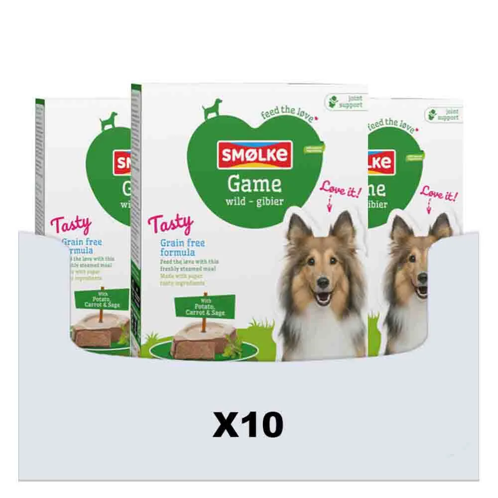 10x Smolke Hondenvoer Vers Gestoomd Wild Graanvrij 395 gr van Smølke – productfoto