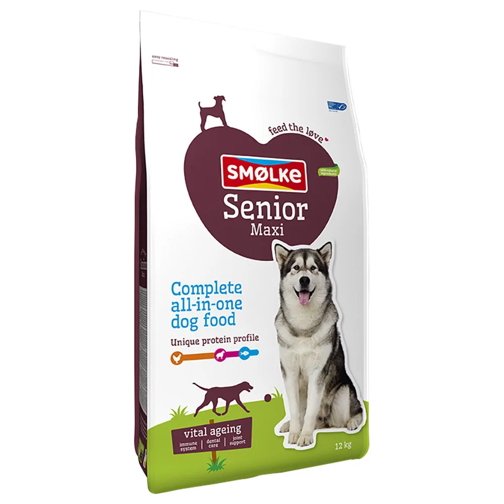 12 kg Senior Maxi Vital Ageing Smølke Hondenvoer by Smølke – product photo