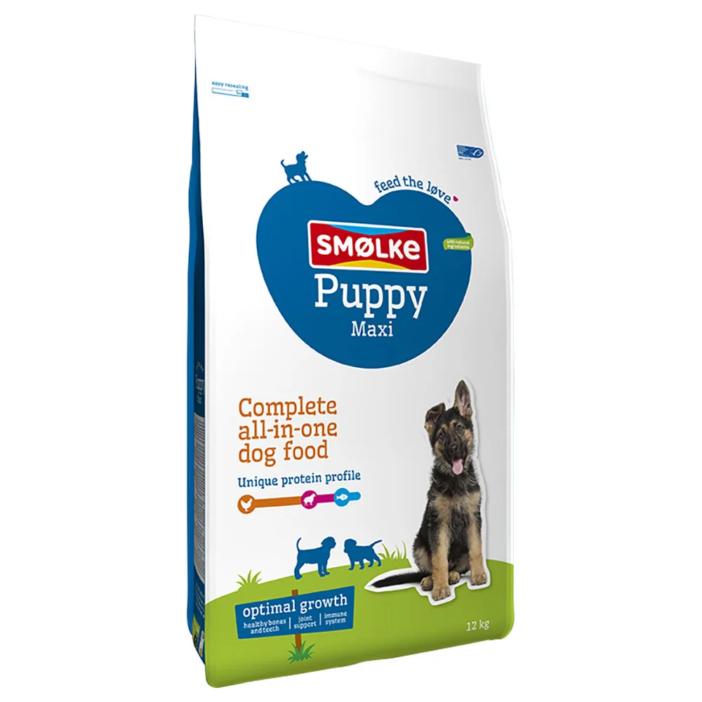 12kg Puppy Maxi Optimal Growth Smølke Hondenvoer by Smølke – product photo