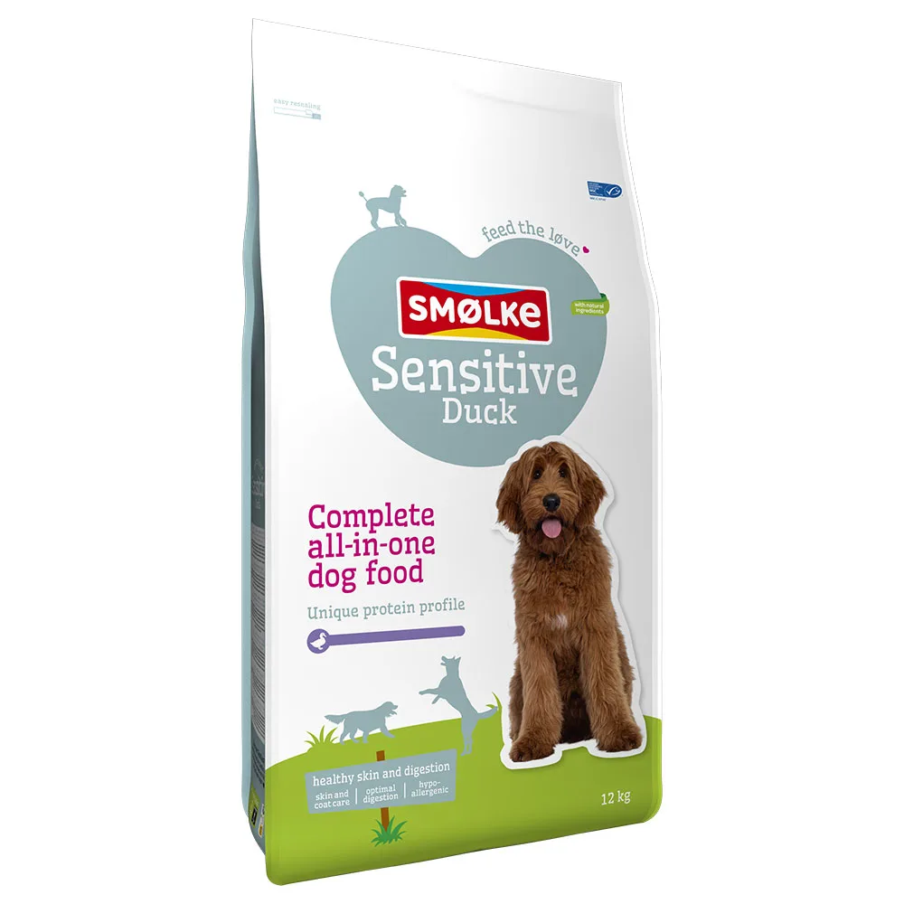 12kg Smølke Sensitive Eend Hondenvoer van Smølke – productfoto