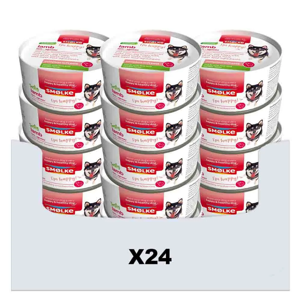 24x Smolke Hondenvoer Soft Paté Lam 125 gr van Smølke – productfoto