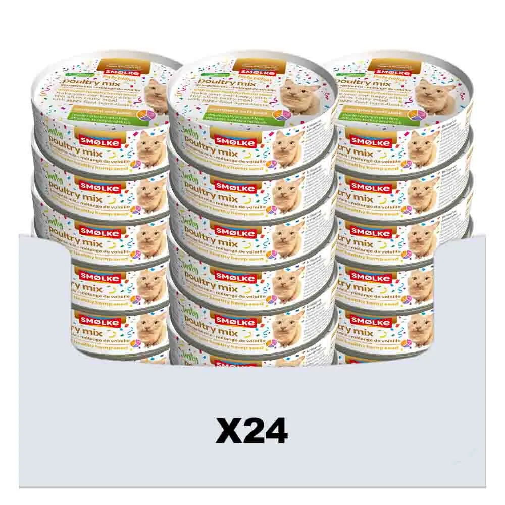 24x Smolke Kattenvoer Soft Paté Party Edition 80 gr by Smølke – product photo