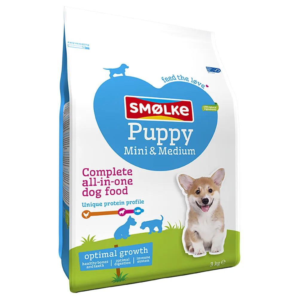 3kg Puppy Mini/Medium Smølke Hondenvoer van Smølke – productfoto