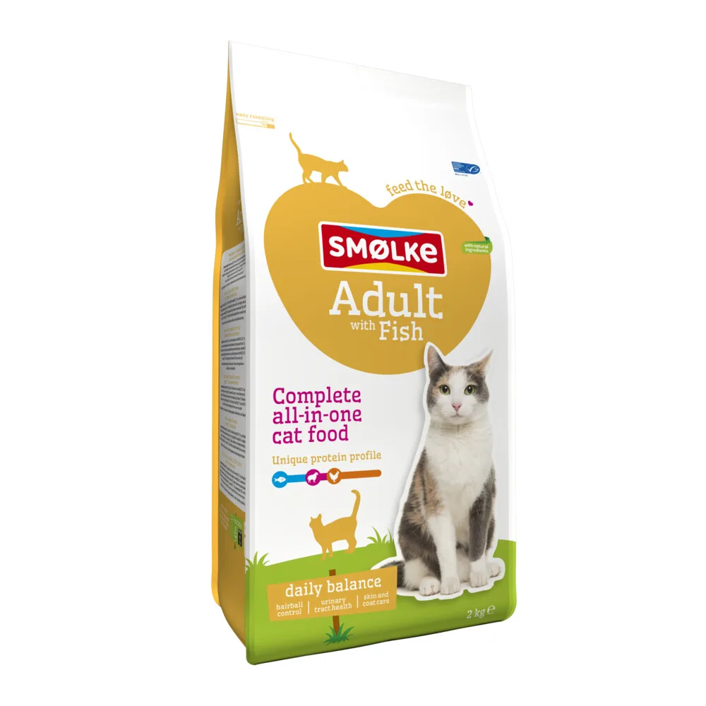 Kattenvoer Adult Vis 2 kg van Smølke – productfoto