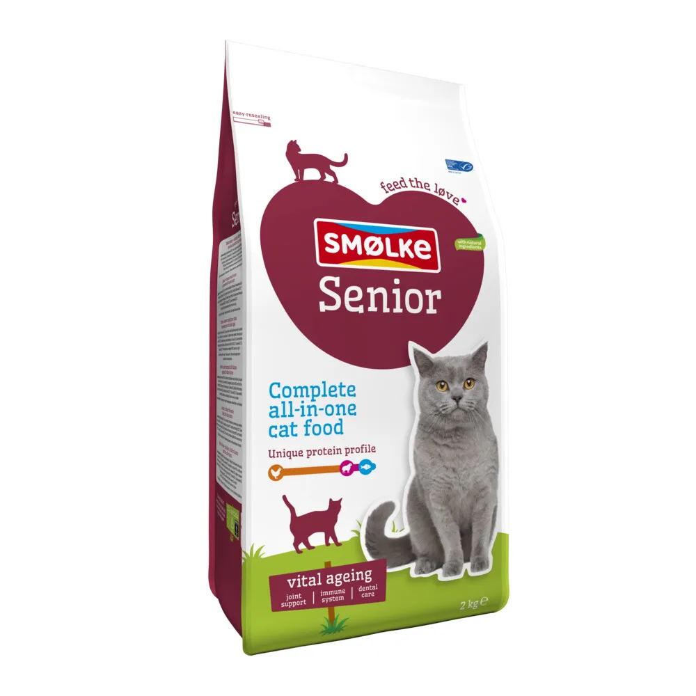 Kattenvoer Senior Kip 2 kg de Smølke – photo produit