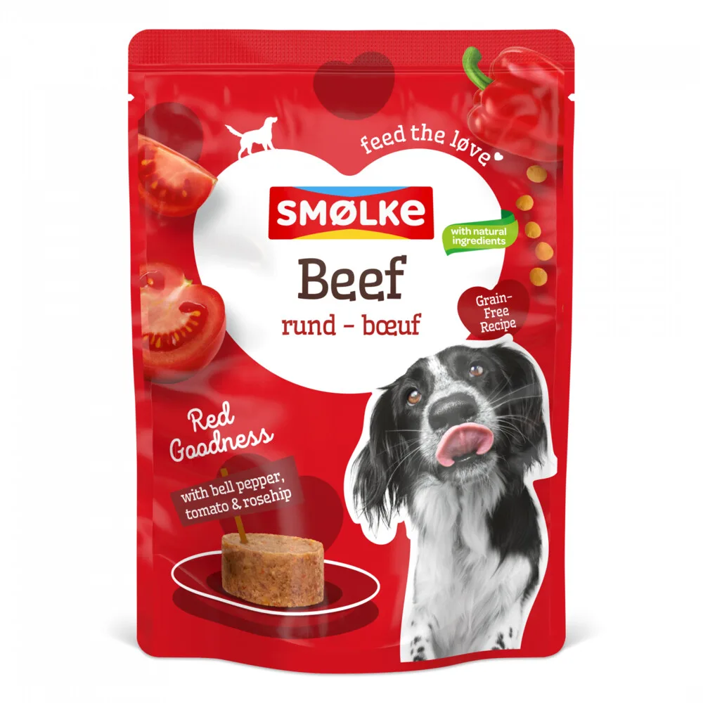 8x Smolke Hondenvoer Nat Beef Red Goodness 300 gr de Smølke – photo produit