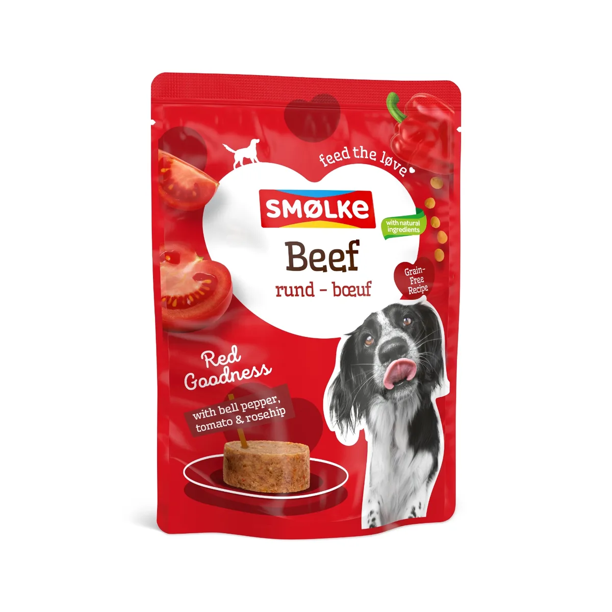 8x300g Smølke Pouch Rund Hondenvoer nat van Smølke – productfoto