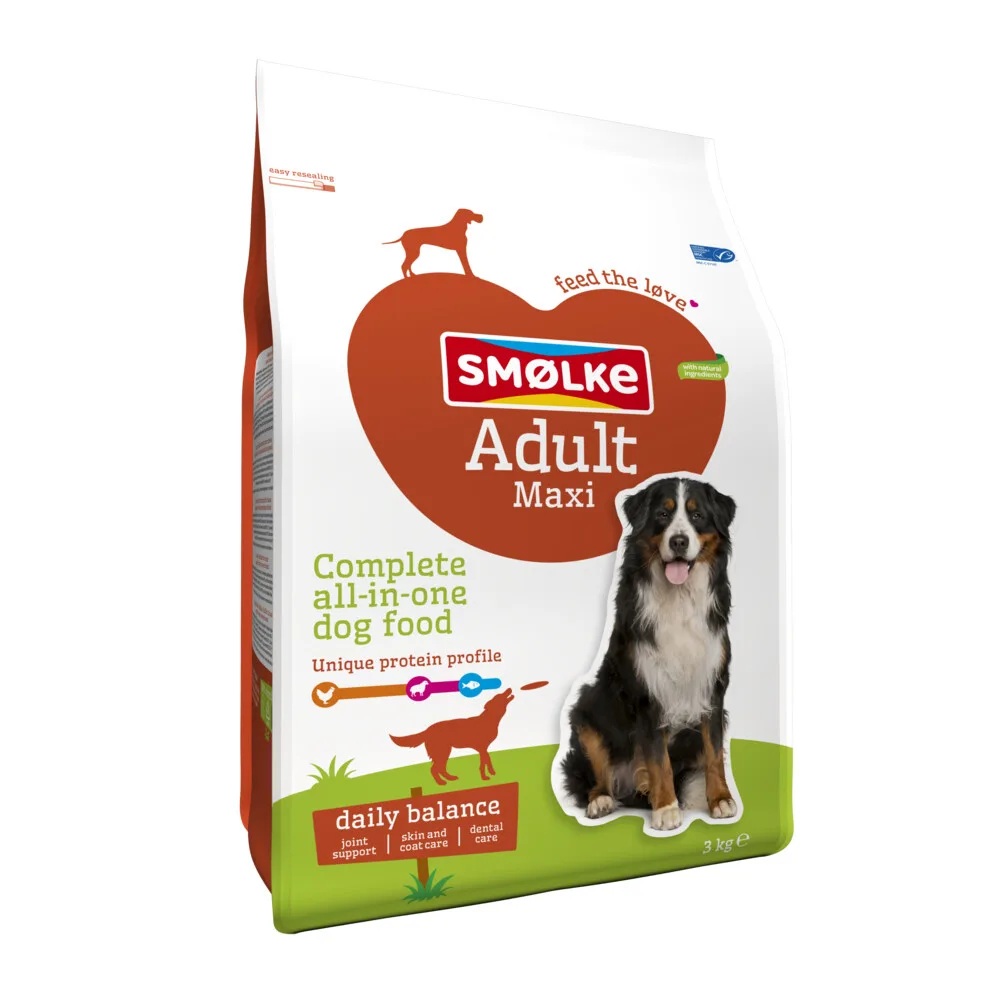Hondenvoer Adult Maxi 3 kg van Smølke – productfoto