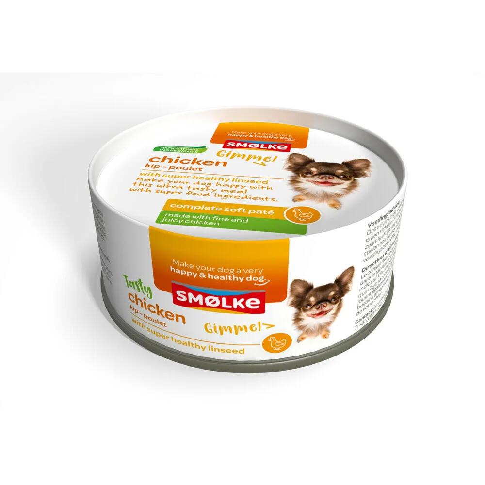 Hondenvoer Soft Paté Kip 125 gr van Smølke – productfoto