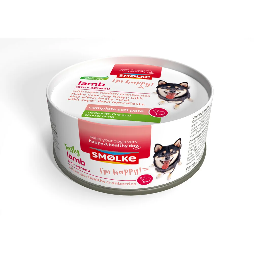 Hondenvoer Soft Paté Lam 125 gr van Smølke – productfoto