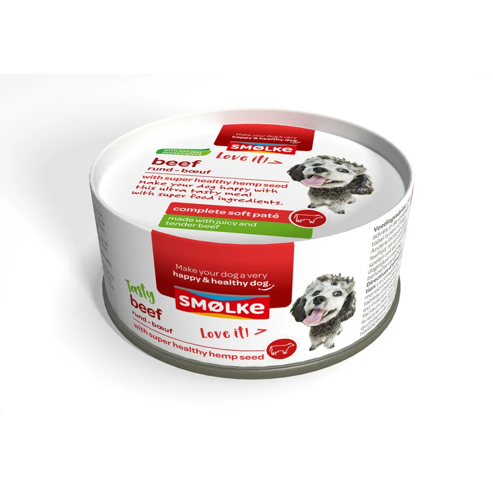 Hondenvoer Soft Paté Rund 125 gr by Smølke – product photo