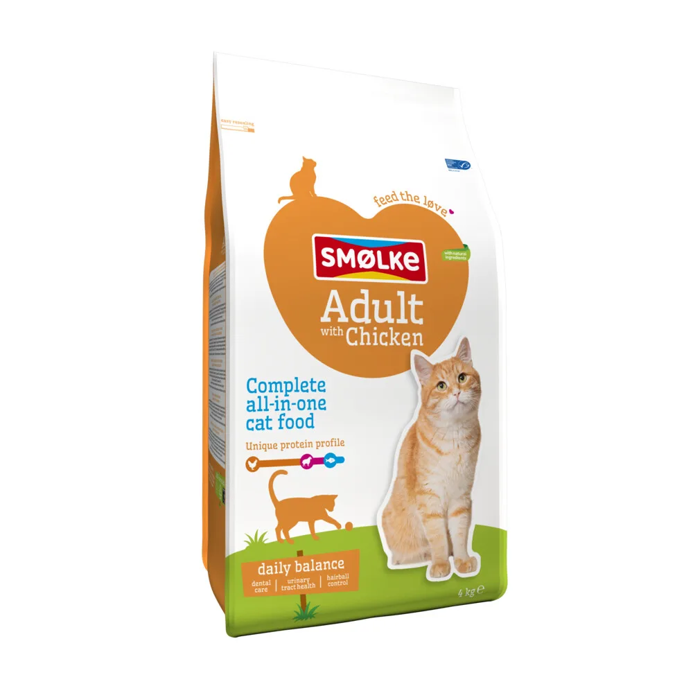 Kattenvoer Adult Kip 4 kg van Smølke – productfoto