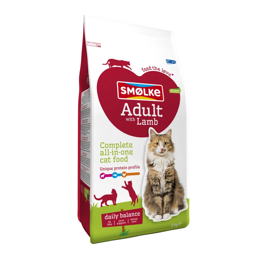 Kattenvoer Adult Lam 2 kg van Smølke – productfoto