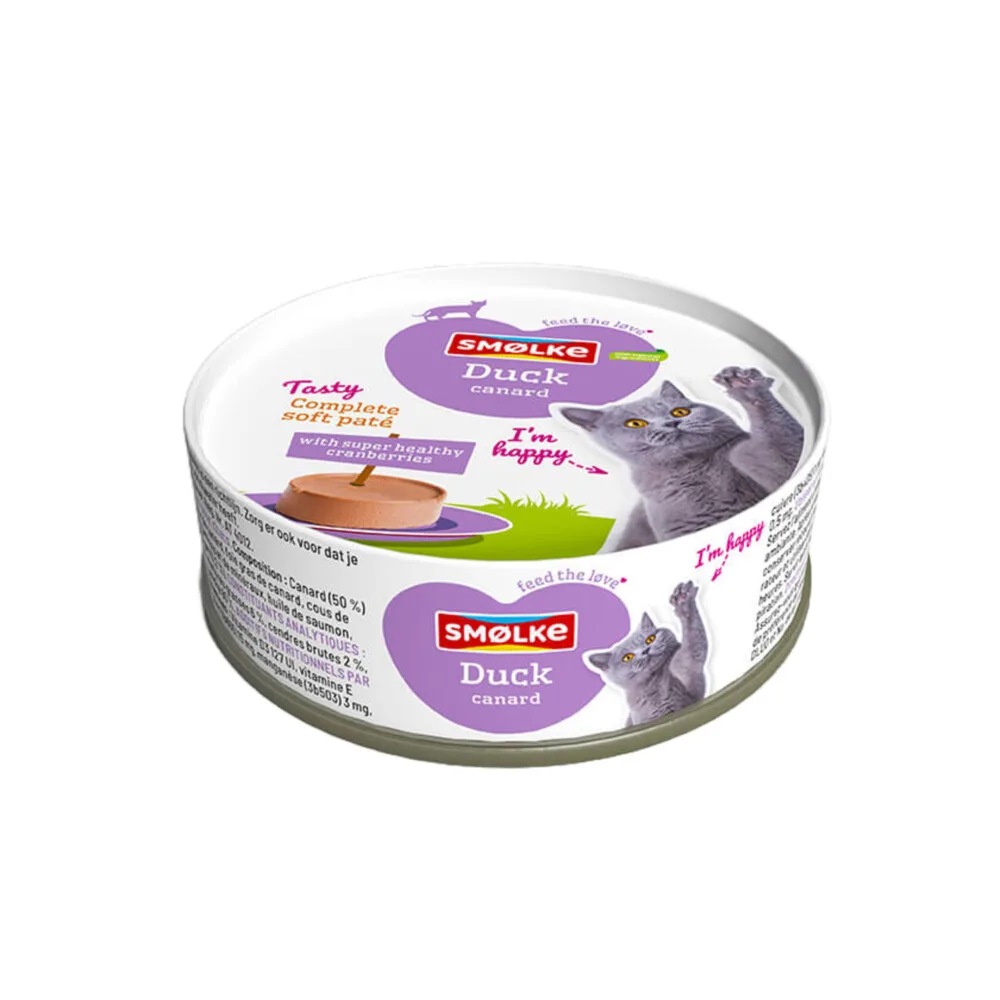 Kattenvoer Soft Paté Eend 80 gr by Smølke – product photo